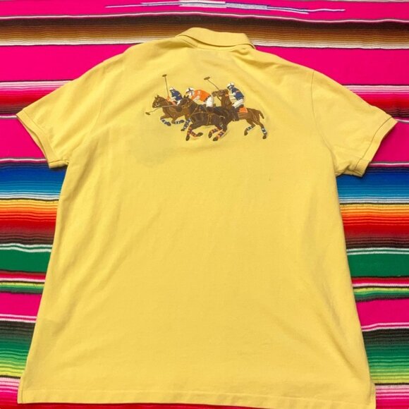 Polo Ralph Lauren Polo Shirt Men's L 3 Triple Pony International Challenge Cup - Picture 4 of 9